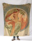 Alphonse Mucha's 'Poetry' Blanket