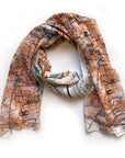 Bordeaux, France Vintage Map Scarf - Maritime Tribes USAScarf