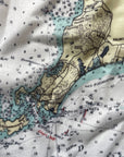 Buzzards Bay Vintage Chart Scarf - Maritime Tribes USAScarf