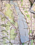 Cazenovia Lake NY Topo Map Blanket - Maritime Tribes USABlanket