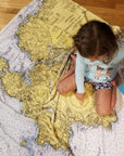Chesapeake Bay Vintage Map Blanket - Maritime Tribes USABlanket