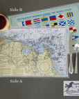 Cohasset, MA Vintage Chart Placemat - Maritime Tribes USALaminated Placemat