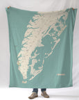 Eastern Shore of Virginia Sea Glass Blanket - Maritime Tribes USABlanket
