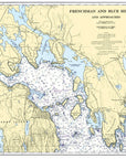 Winter Harbor Nautical Chart Placemats, set of 4