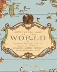 Illustrated World Map Baby Blanket - by Ernest Dudley Chase - Super Soft - Maritime Tribes USABlanket