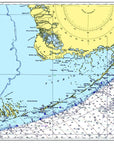 Key West to Big Pine Key, Florida Chart Placemat (Copy) - Maritime Tribes USALaminated Placemat
