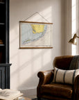 Key West to Key Largo (All the Florida Keys) Chart Fabric Scroll - Maritime Tribes USAScroll