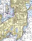 Newport, RI (Narragansett Bay) Chart Blanket - Maritime Tribes USABlanket