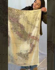 Italy Vintage Map Scarf