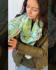 Lake Champlain Topographical Map Scarf