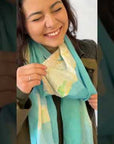 Bermuda Watercolor Map Scarf