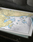 Salem & Marblehead Harbors Vintage Chart Placemat - Maritime Tribes USALaminated Placemat