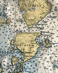 San Juan Islands, WA Nautical Chart Quick Dry Towel - Maritime Tribes USATowel
