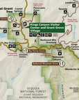 Sequoia National Park Map Blanket – Ultra-Soft Throw – Official Map National Park Gift - Maritime Tribes USA