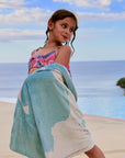 Towel, Beach & Bath Wholesale - Side A: Cotton Terry. Side B: Fleecy Map - Maritime Tribes USA