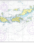 Virgin Islands (US and BVI) Chart Placemat - Maritime Tribes USALaminated Placemat