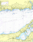 Guilford, from Branford to CT River Nautical Chart Shower Curtain