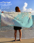 Casco Bay ME Modern Wave 55x48 (Name drops) Quick Dry Towel
