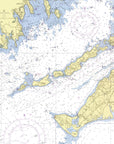 Cuttyhunk MA - Elizabeth Islands to Buzzards Bay Vintage Chart Shower Curtain