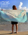 Orange Beach Alabama Modern Wave Quick Dry Towel