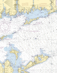 Thames River Nautical Chart Shower Curtain