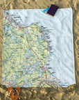 Manomet to Dennis, MA Topo Map Blanket