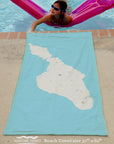 Catalina Island California Modern Wave Quick Dry Towel - Maritime Tribes USATowel