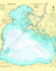 Lake St. Clair/ Anchor Bay Chart Mama Shower Curtain