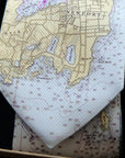 Men's Nautical Chart Tie, Wholesale - Maritime Tribes USA
