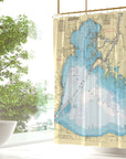 Lake St. Clair/ Anchor Bay Chart Mama Shower Curtain