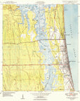 Jacksonville Beaches Vintage Topo Scroll
