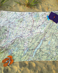 Warwick, New York Topographical Map Blanket - Maritime Tribes USABlanket