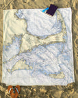 Cape Cod & The Islands Traditional Nautical Chart Blanket