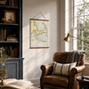 Cape Cod & The Islands (Nantuket & Martha's VIneyard) Vintage Nautical Chart Fabric Scroll