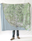 Harbor Springs to Good Hart, MI Topo Blanket