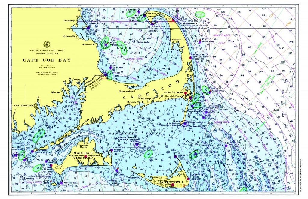 Cape Cod & the Islands Chart Placemat