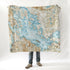 Lake Winnipesaukee, NHVintage Topo Map Blanket