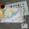 Buzzards Bay, MA Vintage Chart Placemat
