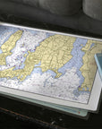 Newport, Jamestown, RI Nautical Chart Placemats, set of 4