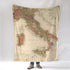 Italy vintage map blanket