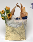 Lewes, DE with Cape Henlopen Chart Tote Bag