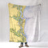 Amelia Island, FL.Nautical Chart Blanket