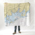 Greenwich, CT Nautical Chart Blanket