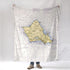 Oahu, HI Nautical Chart Blanket
