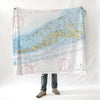 Key West, FL Nautical Chart Blanket
