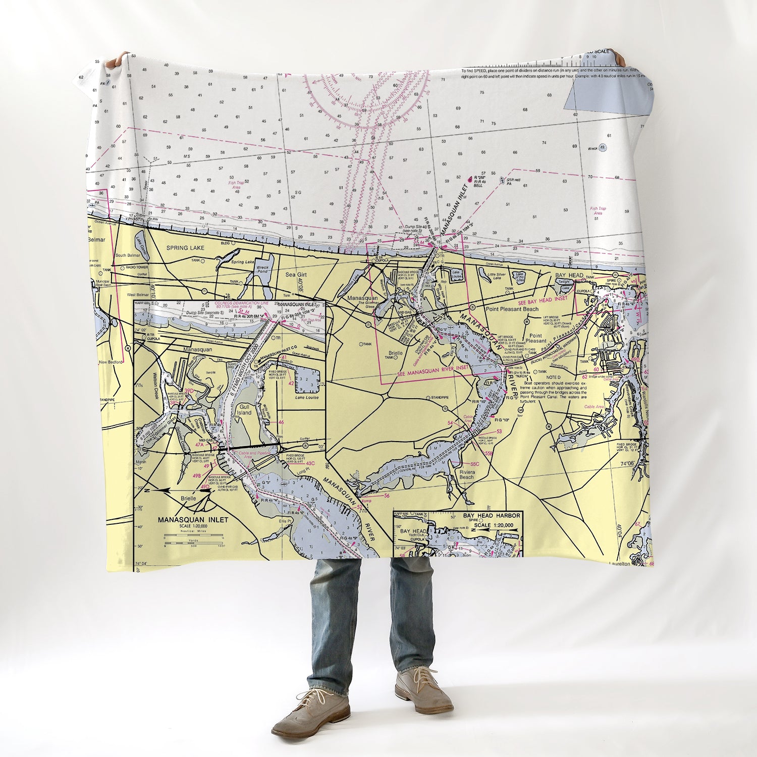 Manasquan Inlet, NJ Nautical Chart Blanket