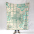 Winter Park, FL Vintage Map Blanket