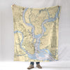 Charleston Harbor Chart Blanket