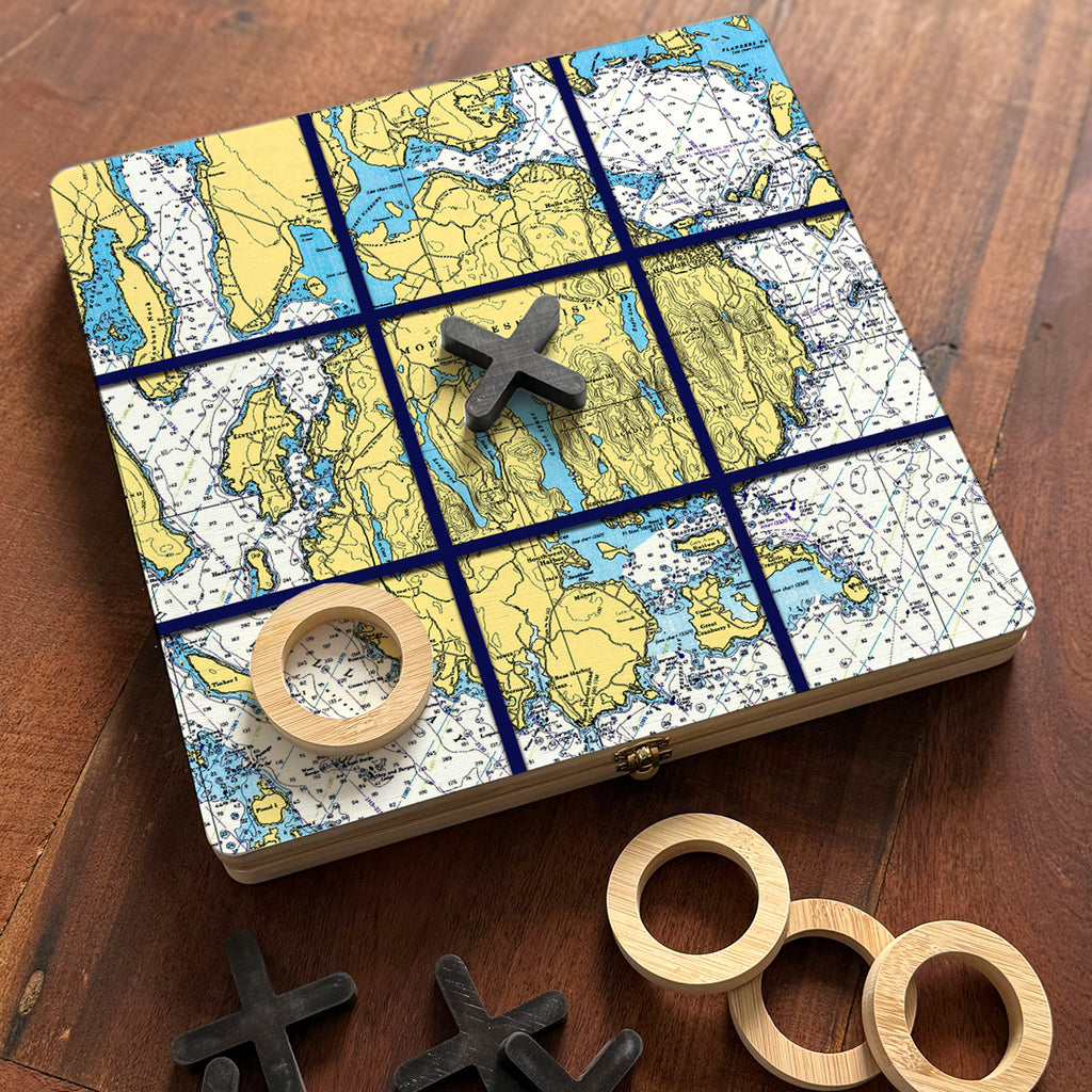 Mount Desert Island Tic Tac Toe & Mancala - 2 Games in ONE