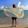 Hawaiian Islands vintage map -  Quick Dry Towel